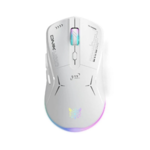 MOUSE (เมาส์) ONIKUMA OKAMI DUAL MODE GAMING MOUSE : WHITE (2Y)